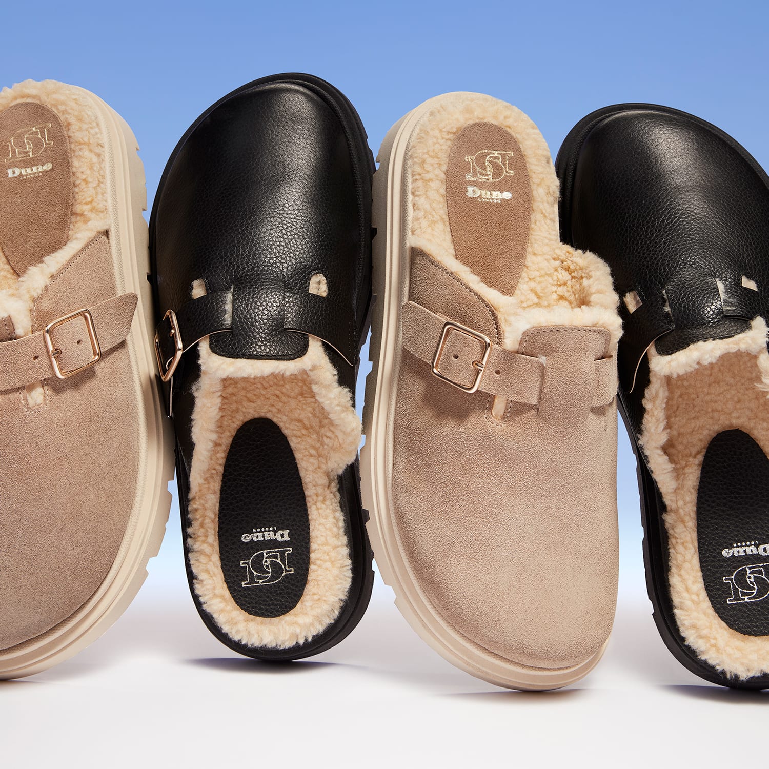 Dune London SS24 Faux Shearling Gene