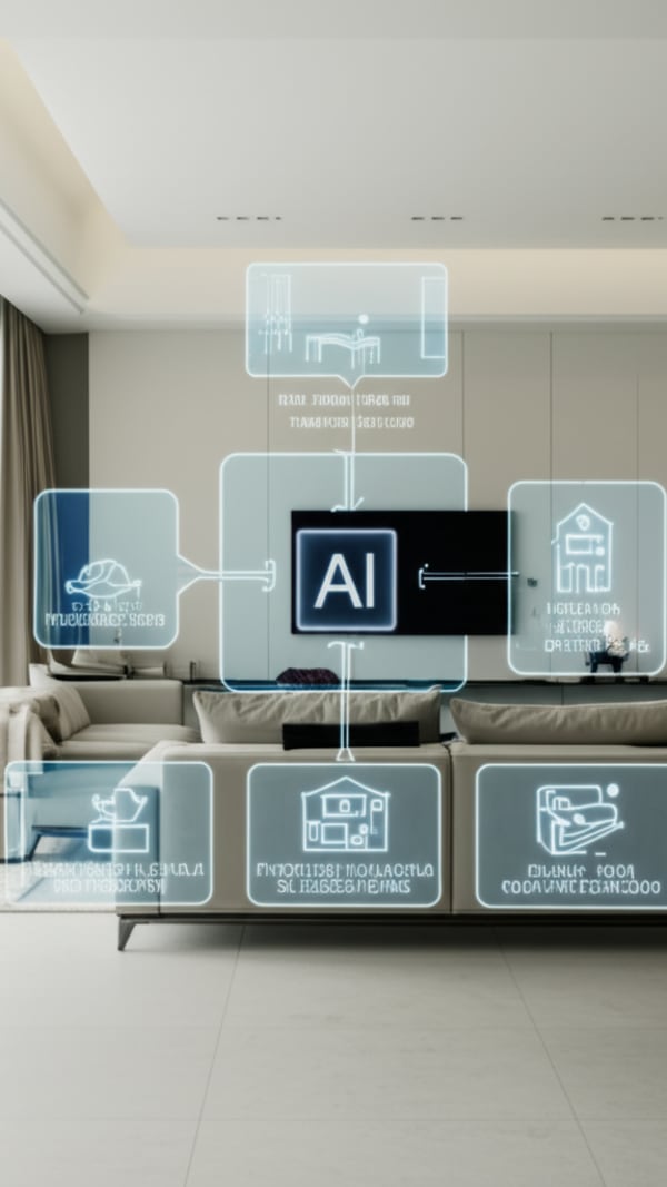 Process Flow Diagram For Ai Design My Living Room Implementation - Infographic
