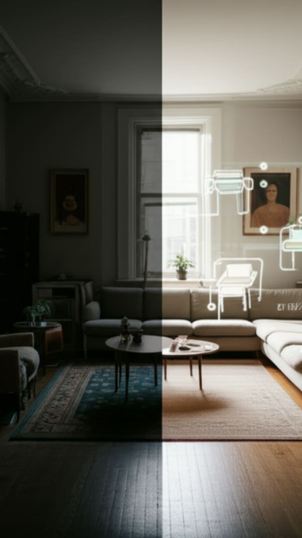 Before And After Ai Design My Living Room Transformation Example