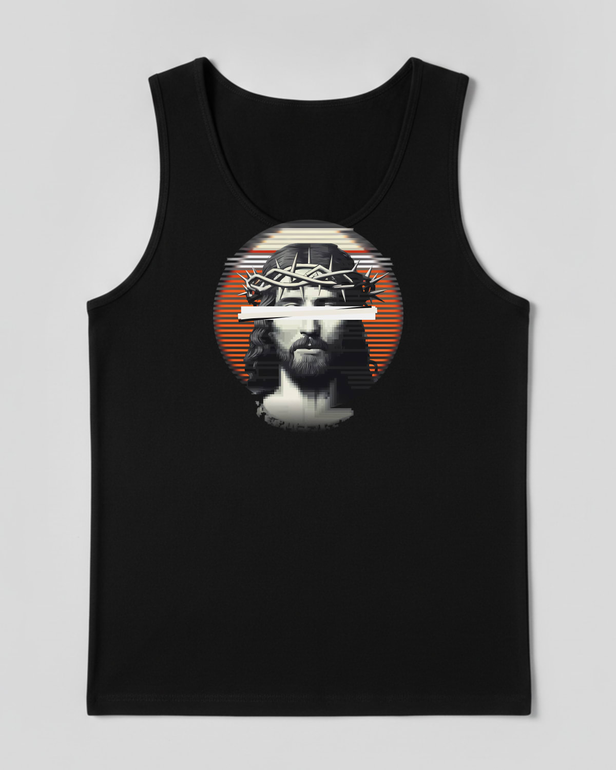 Lofi King printed on the Tank top in Black