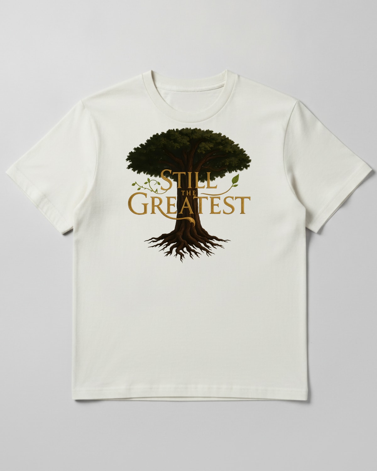 STILL THE GREATEST printed on the Classic tee in White