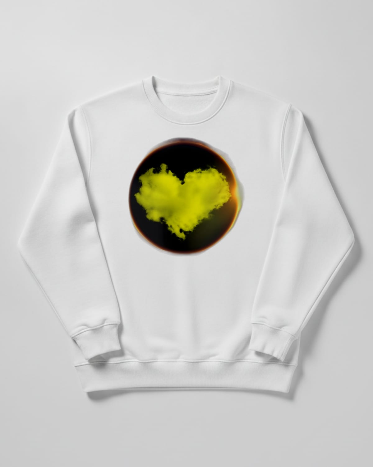 Vessels printed on the Crewneck sweatshirt in Arctic white
