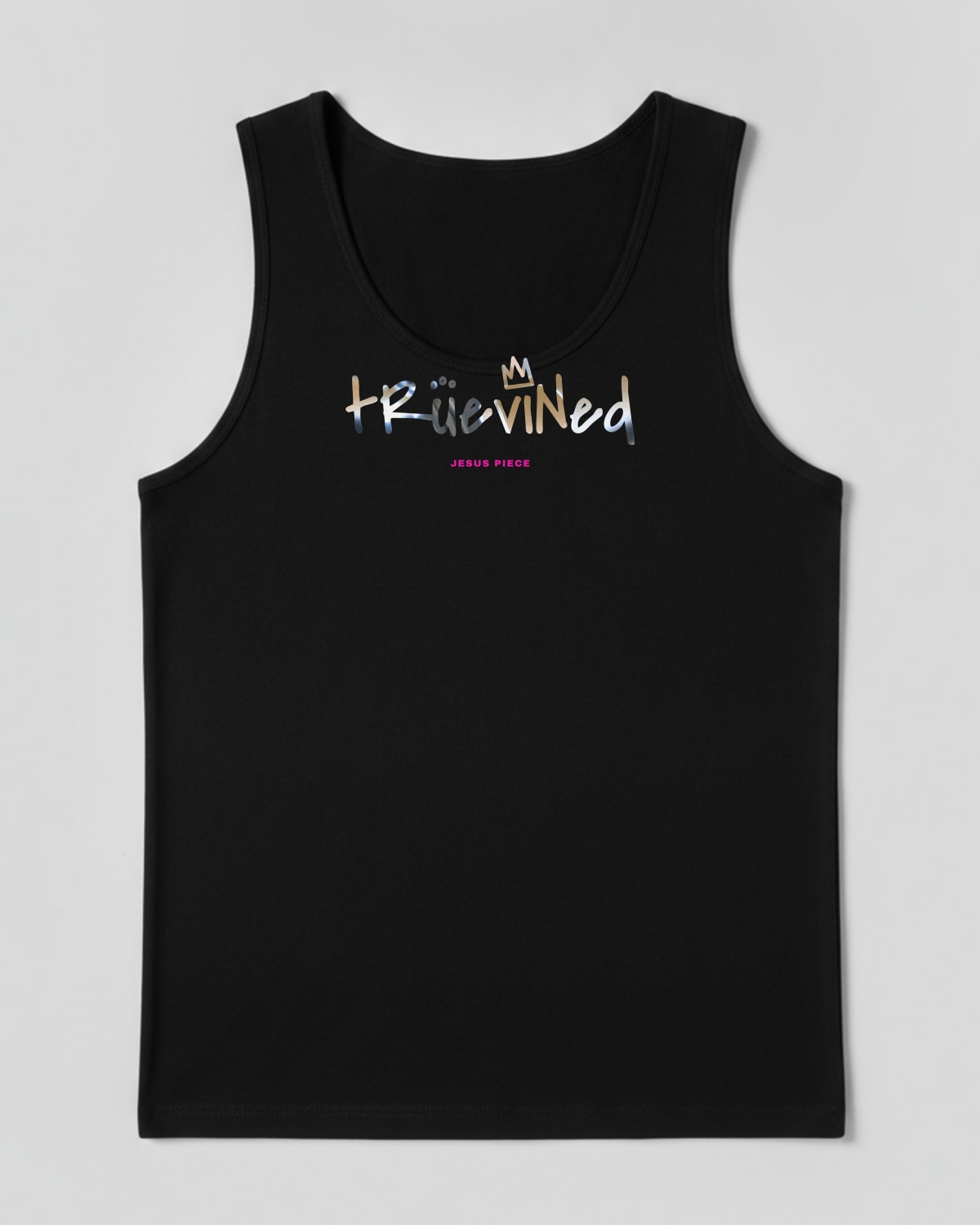 Jesus Piece printed on the Tank top in Black