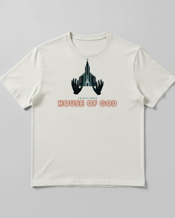 House of God Neon on a tee
