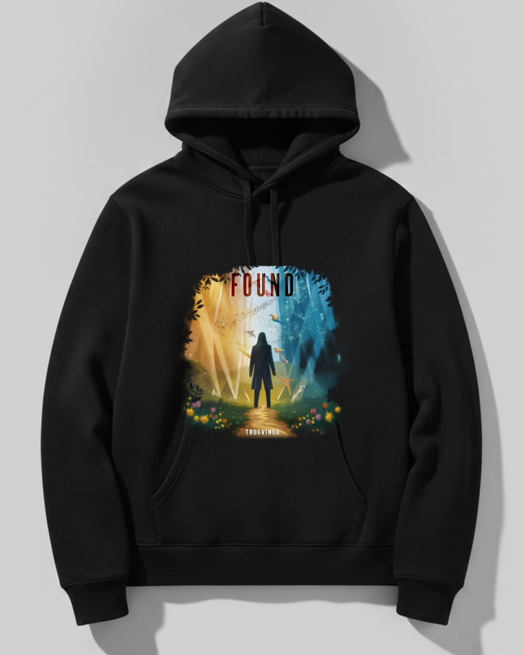 Found hoodie in Black