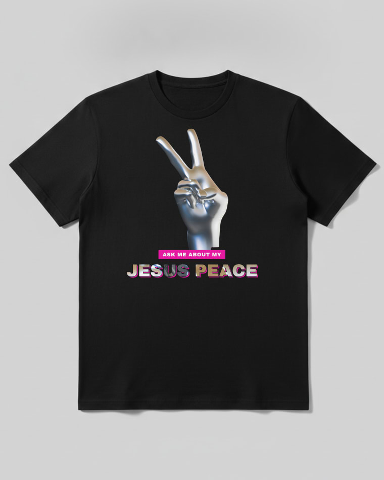 Ask me about my Jesus Peace tee in Black
