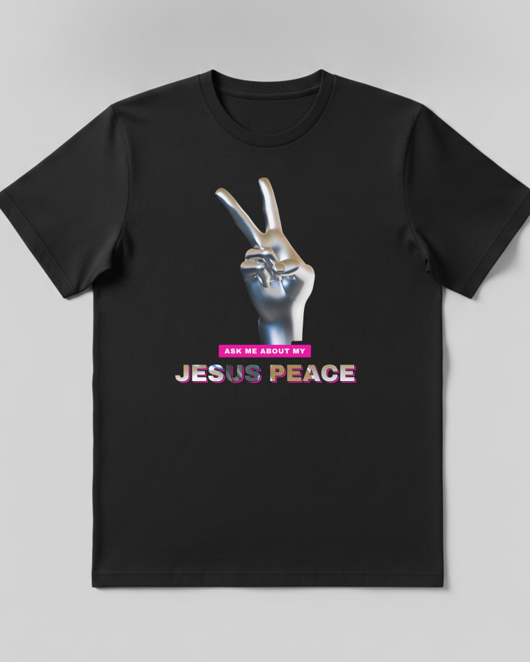 Ask me about my Jesus Peace tee in Black