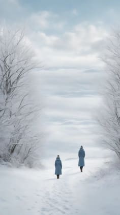 Snow color schemes showcasing a range of white and blue color schemes inspired by snow, including pure whites, ice blues, off-whites, and steel blues. The image demonstrates how to create a serene and elegant color palette inspired by winter landscapes.
