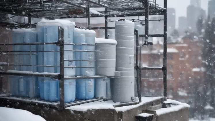 Urban water storage and filtration setup