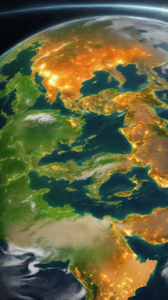 Global weather coverage analysis: A world map highlighting the regions where different weather apps provide detailed and accurate forecasts, with color-coded areas indicating coverage strength.