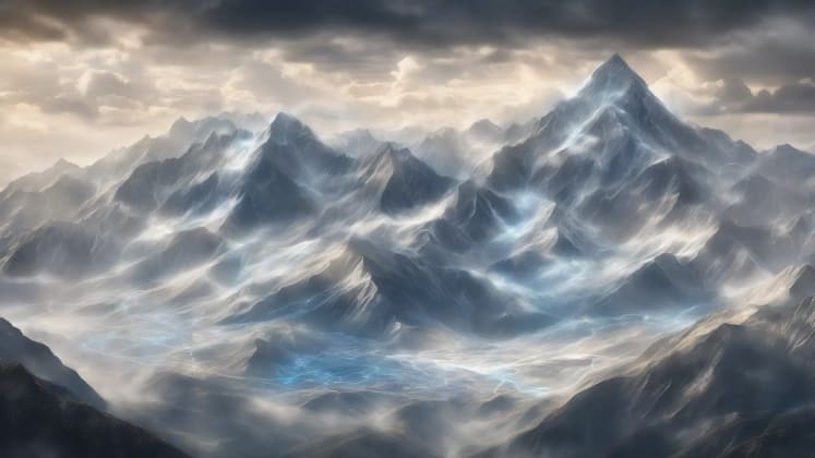 Mountain weather pattern diagram