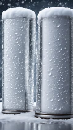 Temperature effects on measurement: An illustration of how temperature affects snow density and melting rates, highlighting the importance of considering temperature when measuring snowfall.