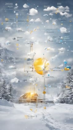 Weather-based construction scheduling: A project timeline illustrating how weather forecasts are integrated into scheduling to anticipate delays and adjust work plans accordingly.