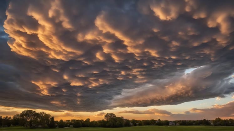 Mammatus cloud structure diagram