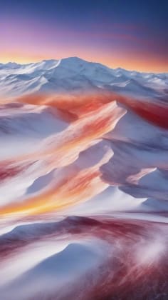 Atmospheric temperature profile and snow formation diagram