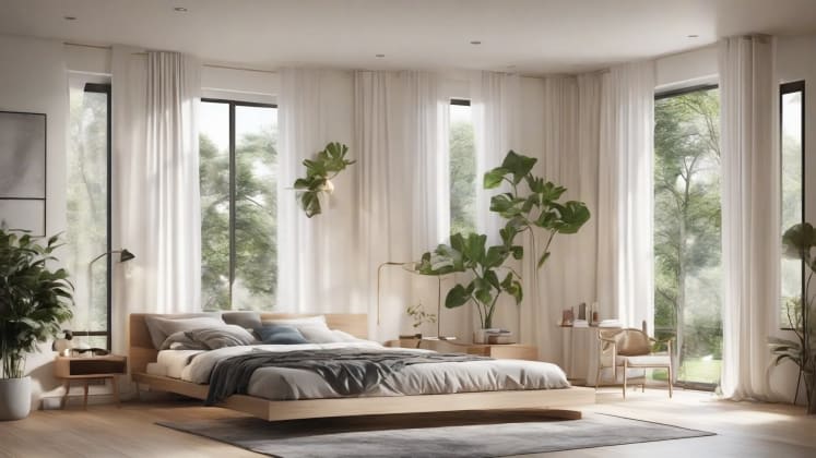 Bright daylight simulation setup