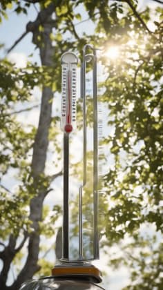 Ideal washing conditions: A visual representation of the perfect weather conditions – a sunny day with scattered clouds, a gentle breeze, and a thermometer displaying a temperature between 60-75°F.