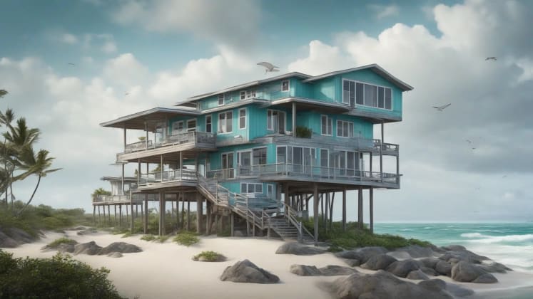 Hurricane preparation visualization for coastal homes