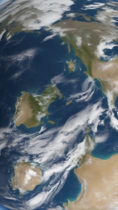 Earth's orbital tilt and seasonal changes visualization