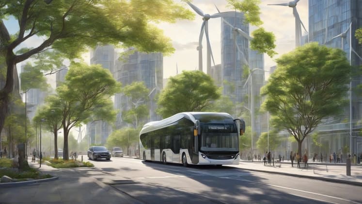 Emission reduction methods: An image showcasing various emission reduction methods, including vehicle regulations, industry standards, power plant technology, and urban planning.