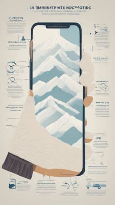 Cold weather usage guide: An infographic providing practical tips for using smartphones in cold weather, such as limiting exposure, storing the phone in a warm place, and using protection gear.