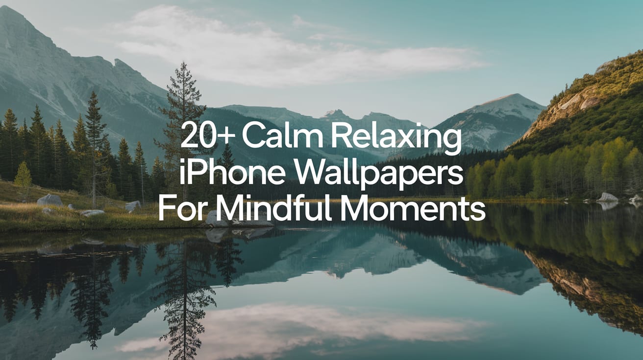 20+ Calm Relaxing iPhone Wallpapers for Mindful Moments