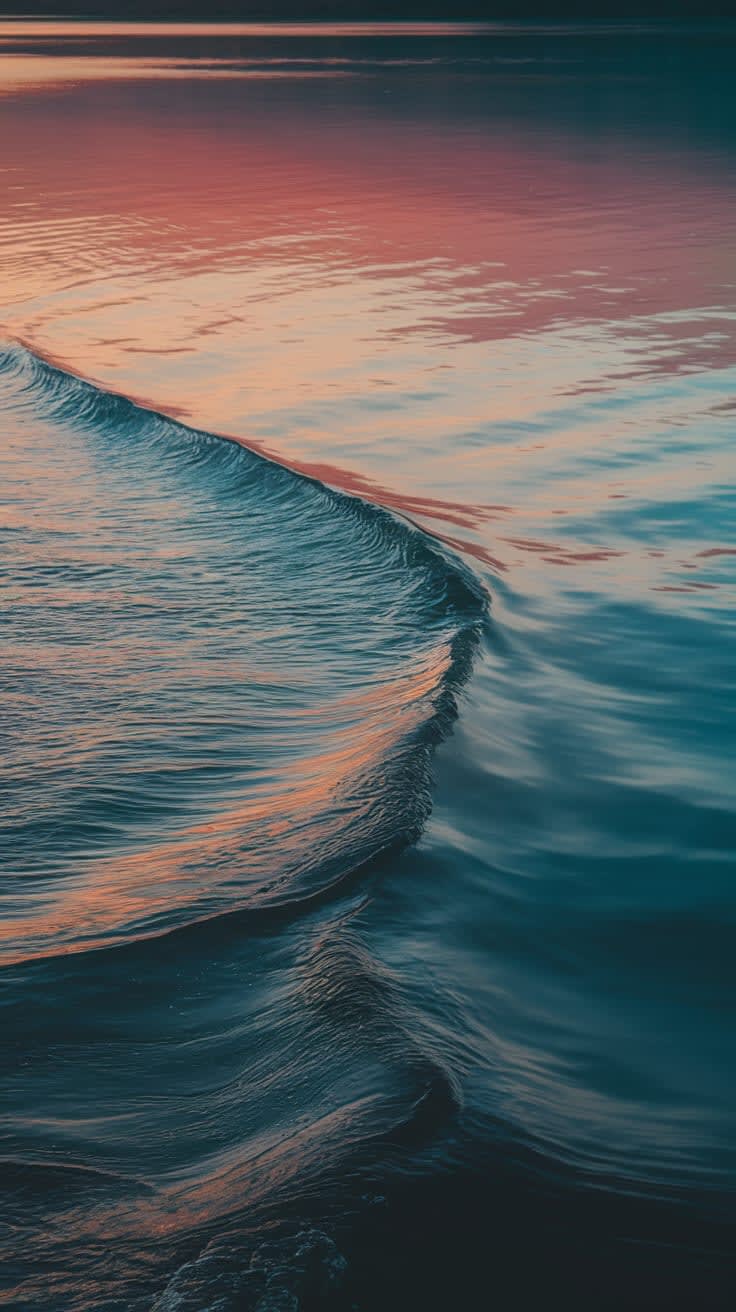 Gentle Waves, ocean, waves, blue, calm, serene, peaceful, water, flowing, meditative