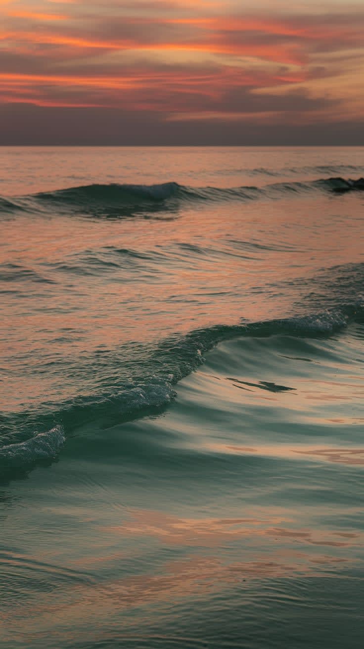 Ocean Dawn, ocean, sunrise, calm, serene, peaceful, water, horizon, quiet, meditative