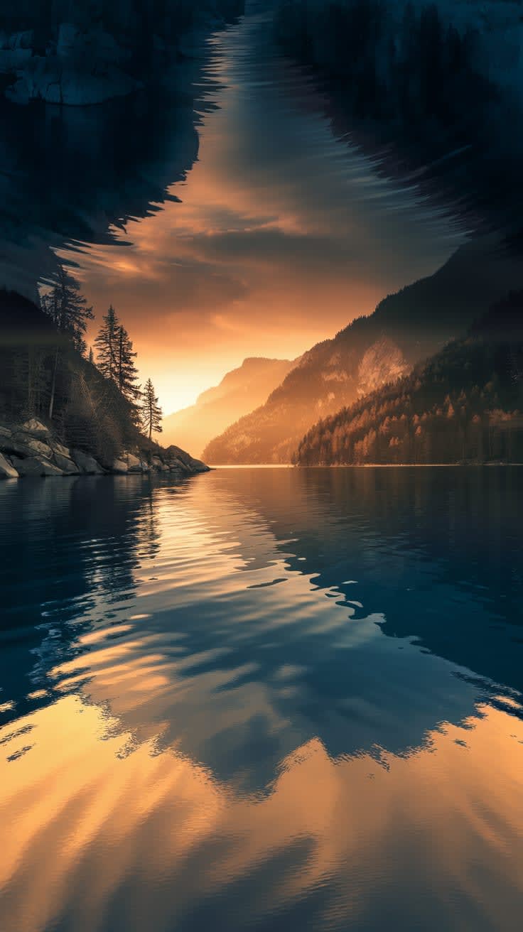 Ripple Effect, water, ripples, calm, serene, peaceful, blue, gentle, meditative, soothing