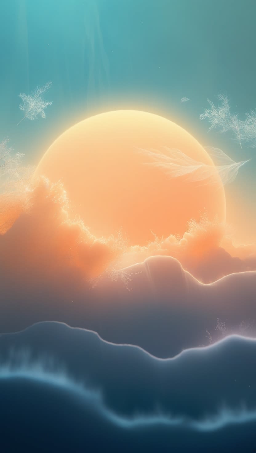 Golden Horizon, planet, horizon, gold, minimalist, sunset, dreamy, serene, aesthetic, warm