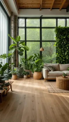 room full of plants