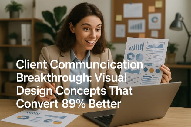 Client Communication Breakthrough: Visual Design Concepts That Convert 89% Better | Professional Design Presentation Guide – Visual Psychology, Approval Strategies & Client Success | Master Design Sales Communication