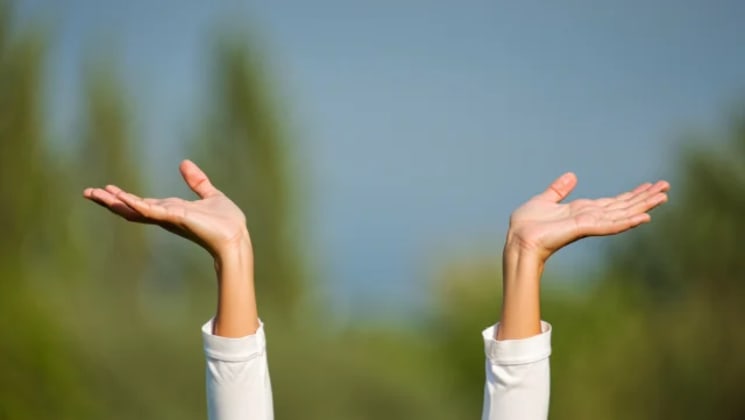 Jesus with open arms