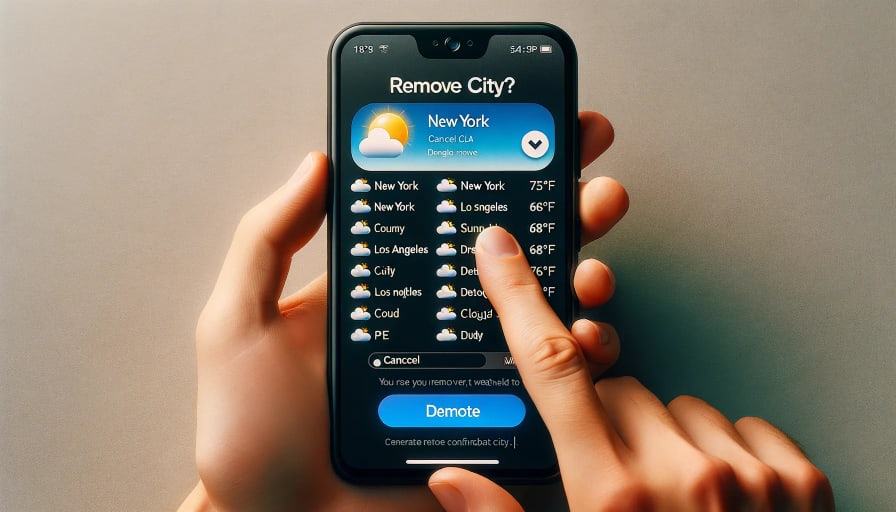 Removing a City from Weather App