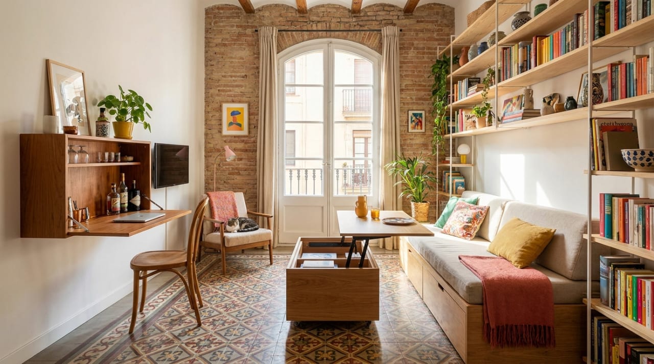 Small Space, Big Style: Maximize Your Rental Like This Barcelona Gem
