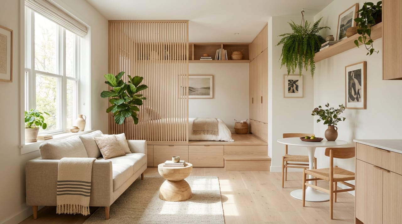 Studio Apartment Glow-Up: From Bland to Beautiful in 389 Sq Ft