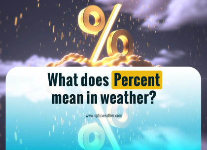 What Does the Percentage Mean on the Weather App?