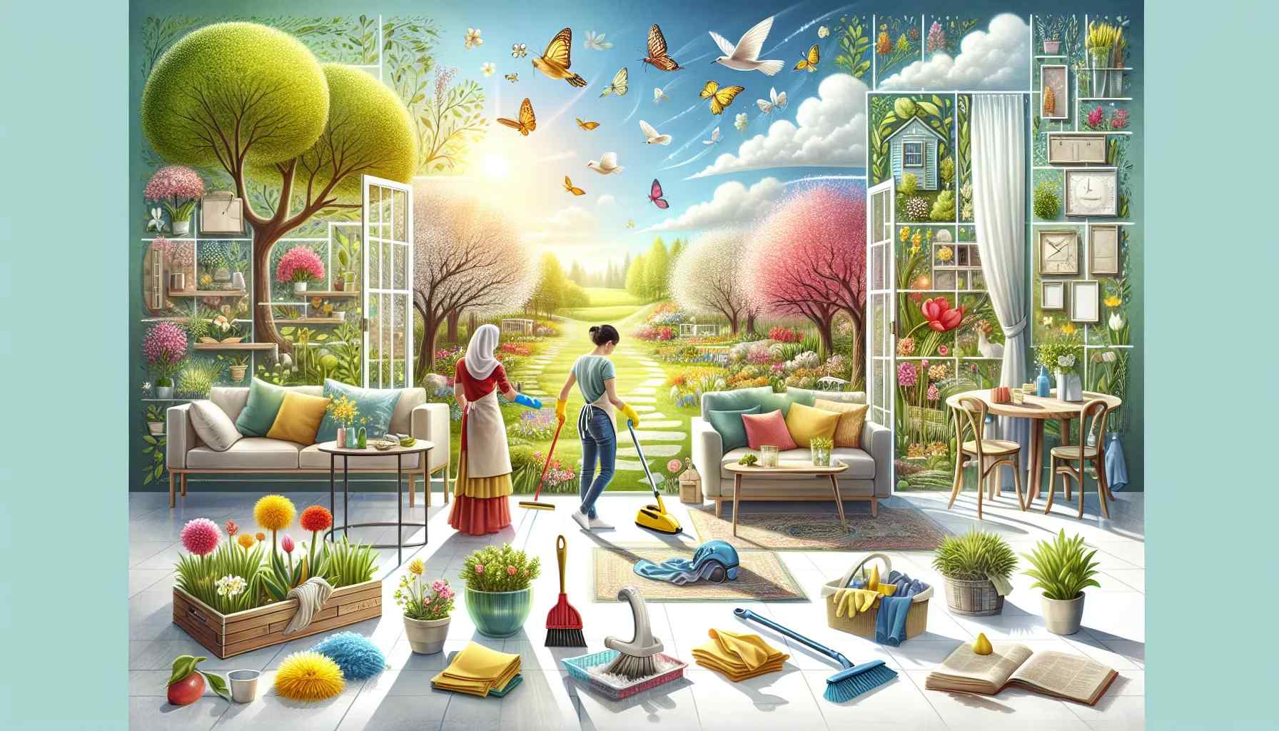 Spring cleaning and gardening