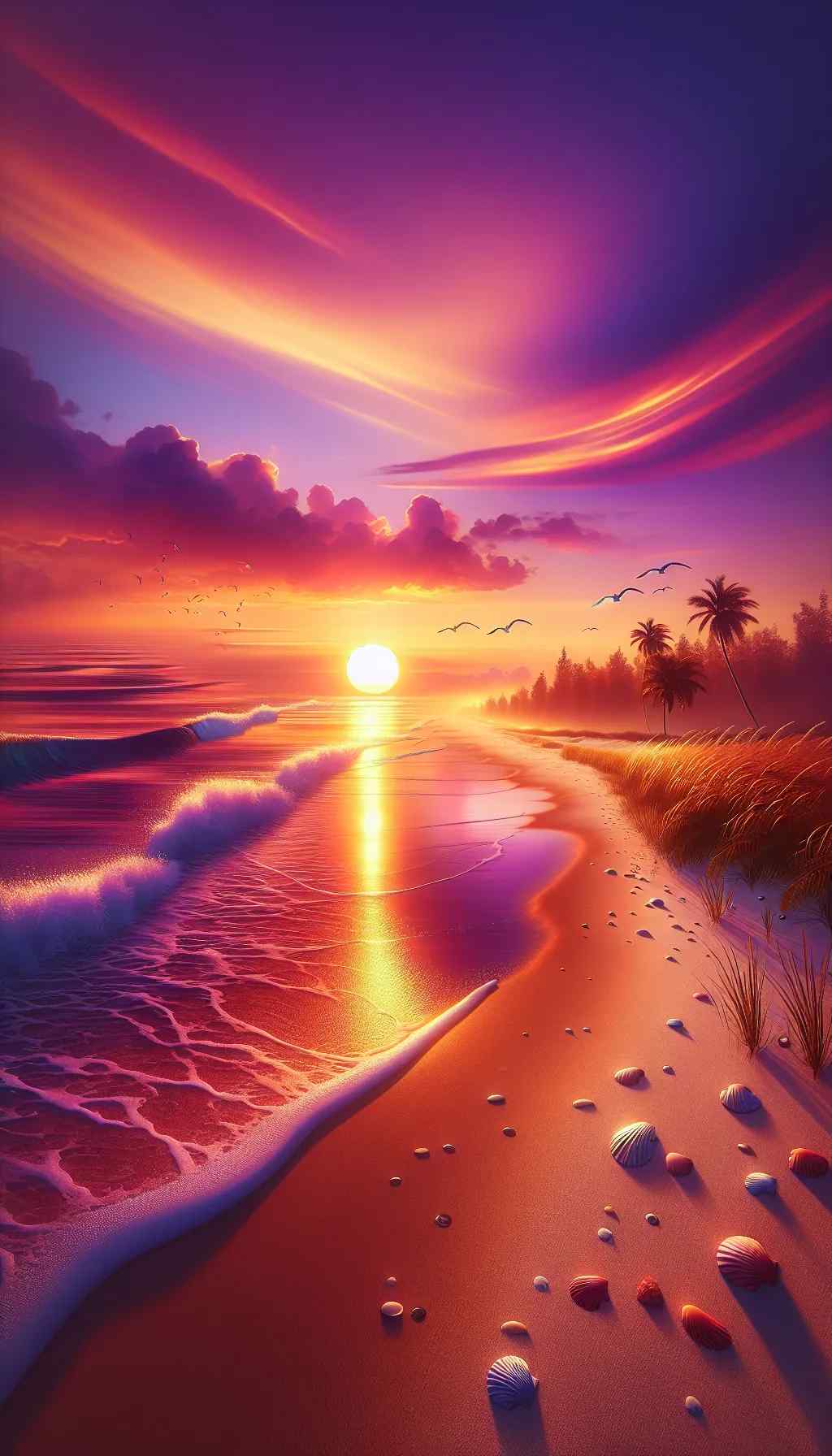 Image of a red sky at sunset