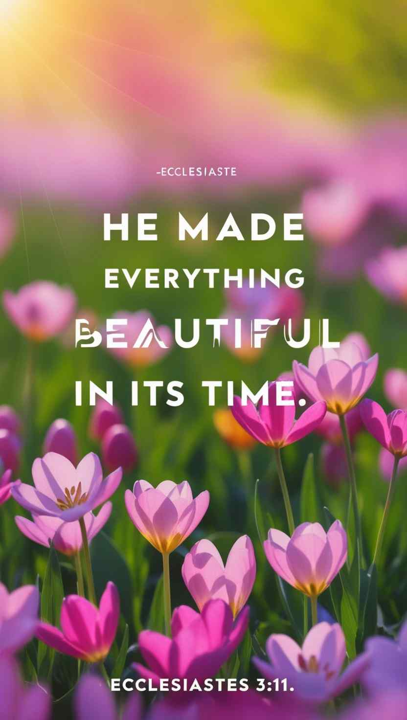 Spring Wallpaper 1, spring, rebirth, renewal, growth, hope, fresh start, new beginnings, bible verse, christian, faith, wallpaper