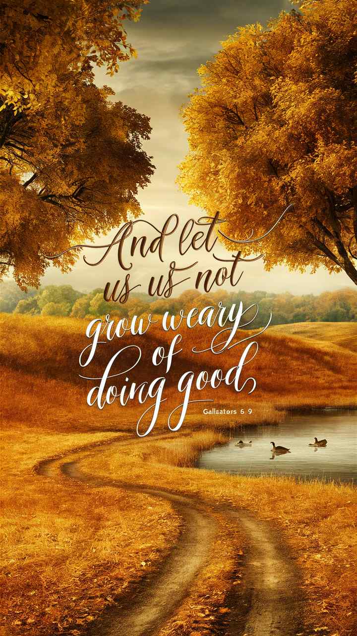 Autumn Wallpaper 4, autumn, fall, leaves, reflection, faithfulness, abundance, bible verse, christian, faith, wallpaper