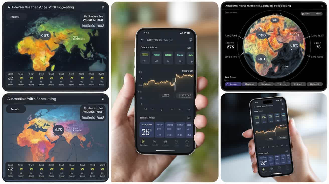 AI analyzing complex weather patterns