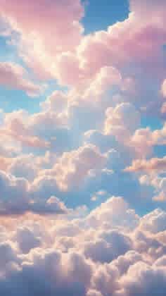 Image of Cumulus clouds with speech bubbles coming from them