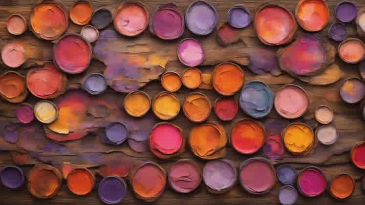 Image of a color palette inspired by a sunset