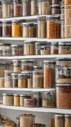 Compact food storage solutions for small spaces