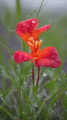 Plants Predicting Weather Illustration