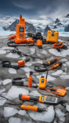 Communication equipment for glacier travel