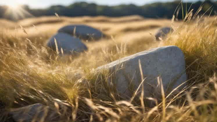 Person meditating outdoors on a sunny day