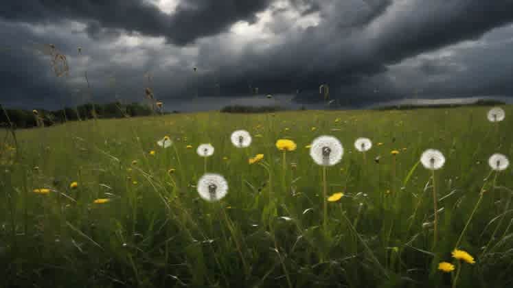 Plant behavior changes in response to weather conditions