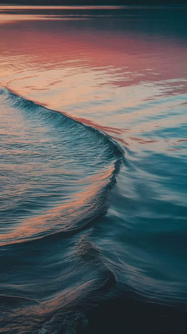 Gentle Waves, ocean, waves, blue, calm, serene, peaceful, water, flowing, meditative